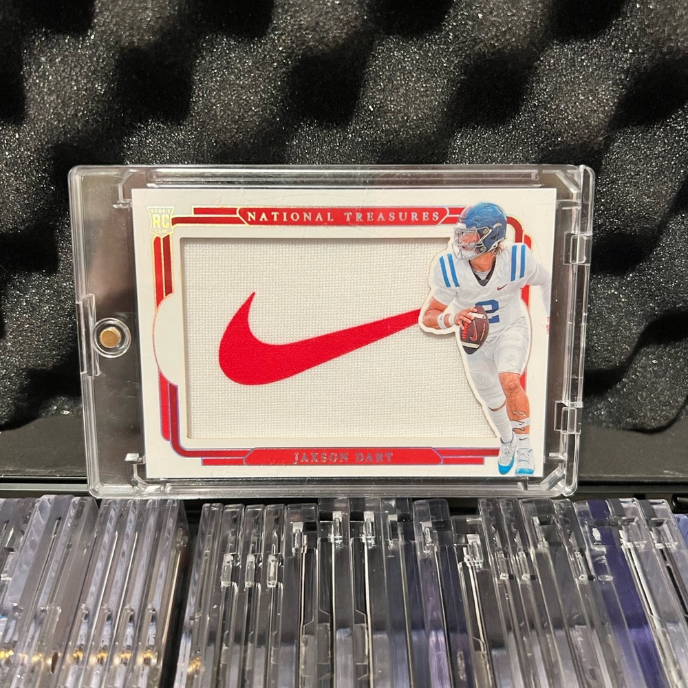 Jaxson Dart National Treasures Card 2/3